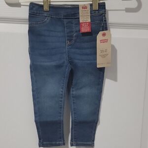 Levi's Kids Blue Denim Pull On Jeggings Baby Girl 18 Months